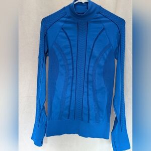 Zella Women Sz M Long Sleeve Athletic Compression Shirt Stretch Running